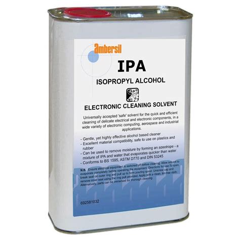 Isopropyl Alcohol: A Versatile Solvent for Industrial Cleaning and Chemical Synthesis!